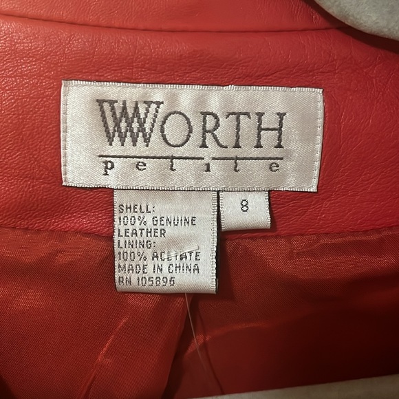 red leather blazer - Picture 2 of 3